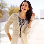 ajour strickjacke