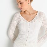 ajour strickjacke