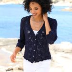 ajour strickjacke