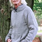 alpaka strickjacke