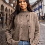 alpaka strickjacke