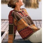 braune strickjacken damen
