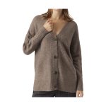 braune strickjacken damen