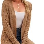 braune strickjacken damen