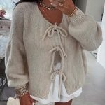 cardigan mit schleife