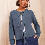 cardigan mit schleife