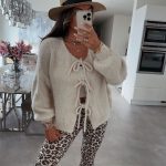 cardigan mit schleife