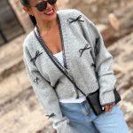 cardigan mit schleife