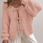 cardigan mit schleife