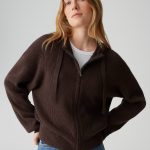 damen strickjacke braun