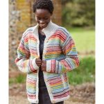 damen strickjacke bunt