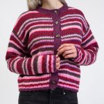 damen strickjacke bunt