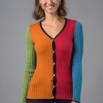 damen strickjacke bunt