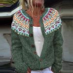 damen strickjacke bunt