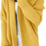 damen strickjacke gelb