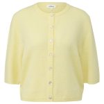 damen strickjacke gelb