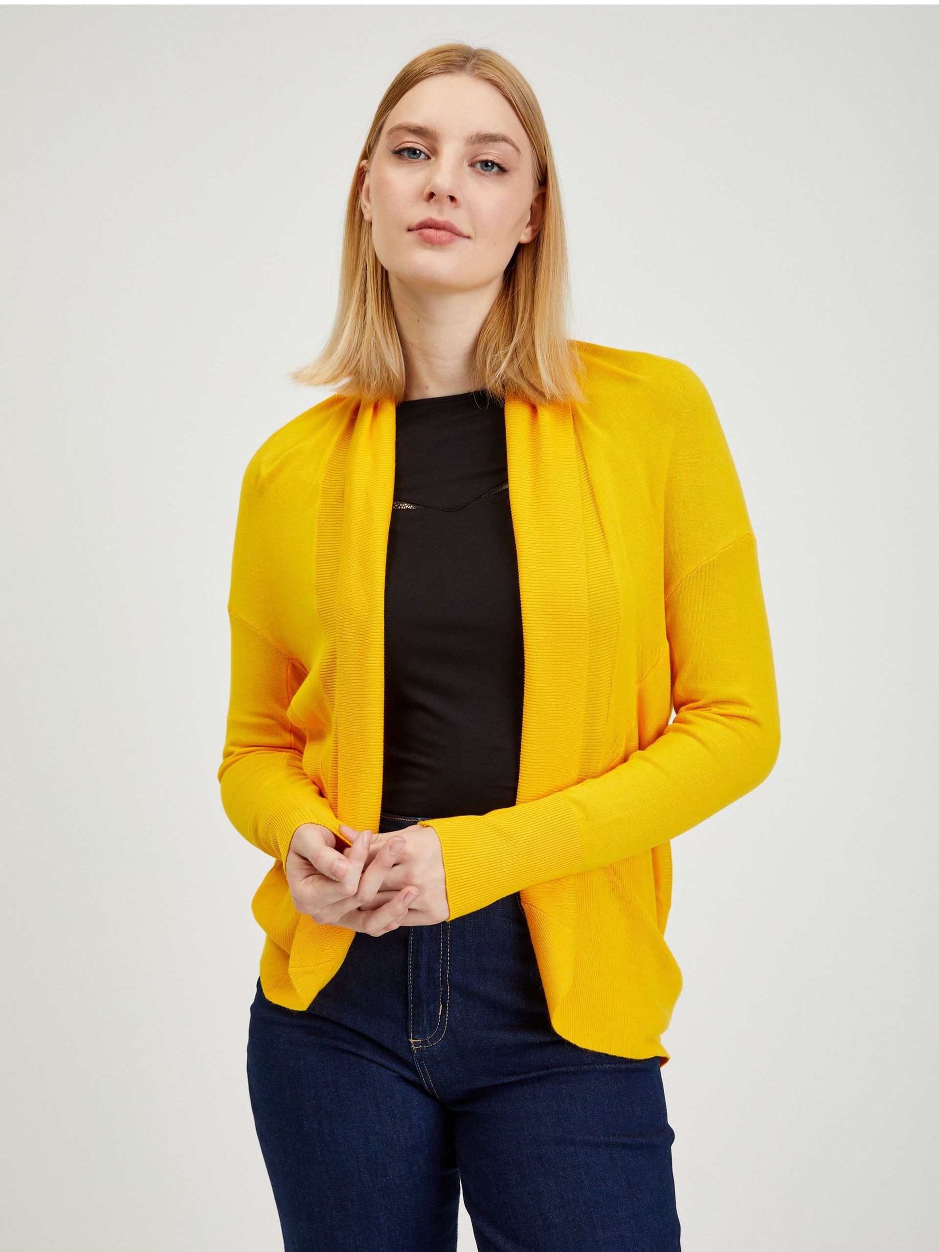 damen-strickjacke-gelb-886bli-1.jpg damen strickjacke gelb – Bild 1