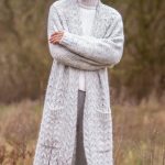 damen strickmantel lang