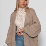 dicke strickjacke damen