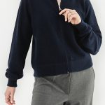 dunkelblaue damen strickjacke