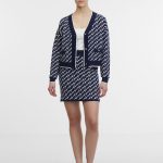 dunkelblaue damen strickjacke