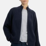 dunkelblaue damen strickjacke