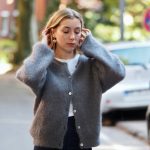 graue damen strickjacke