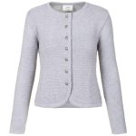 graue damen strickjacke