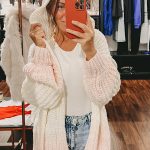 grobstrick cardigan