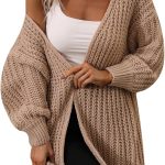 grobstrick cardigan