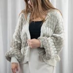 grobstrick cardigan