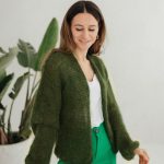 grüne damen strickjacke