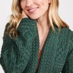 grüne damen strickjacke