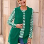 lange strickweste damen