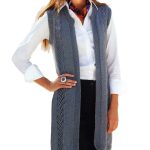 lange strickweste damen