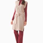 lange strickweste damen