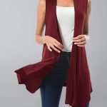 lange strickweste damen
