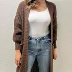 long strickjacke damen