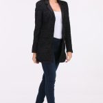longblazer damen schwarz