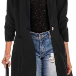 longblazer damen schwarz