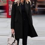 longblazer damen schwarz