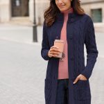 longstrickjacke