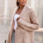 oversize strickjacke grobstrick