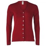 rote damen strickjacke