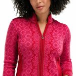 rote damen strickjacke