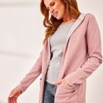 strickjacke damen kapuze