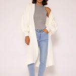 strickjacke damen lang grobstrick