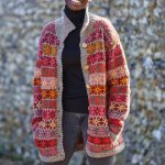 strickjacke damen lang grobstrick