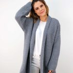 strickjacke damen lang grobstrick