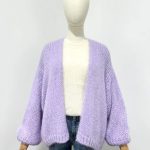 strickjacke flieder